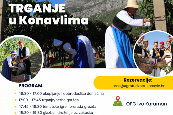 Manifestacije Trganje 2025. održat će se u ovu nedjelju, 14. rujna u OPG-u Ivo Karaman